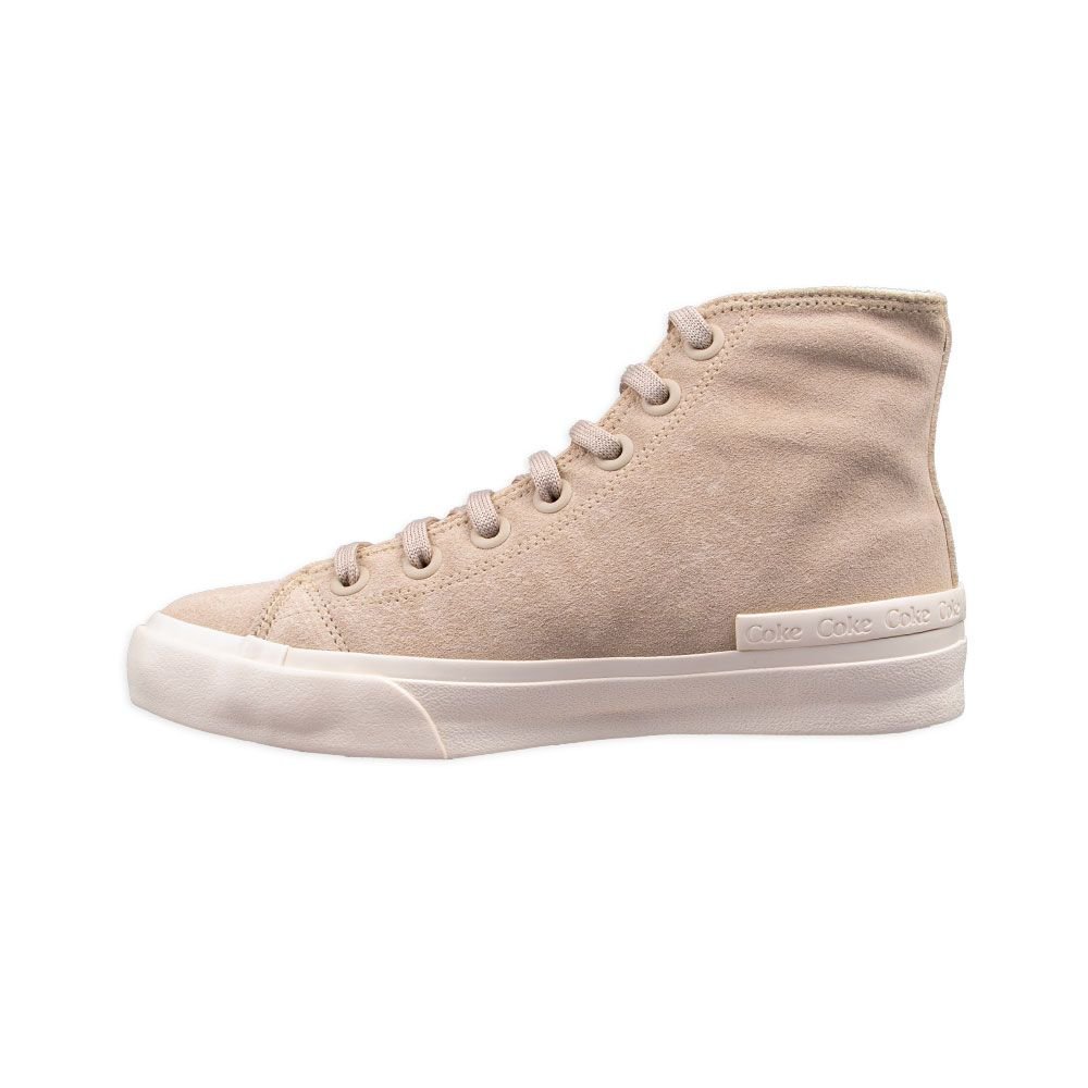 Tênis Coca-Cola Casual Sunset Suede Hi Areia e Rosa Feminino Rosa 3