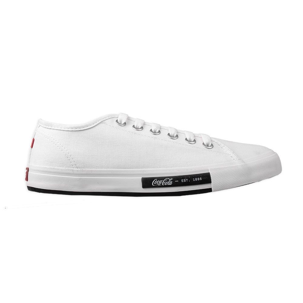 Tênis Coca-Cola Daytona Classic Canvas Masculino Branco Branco 1