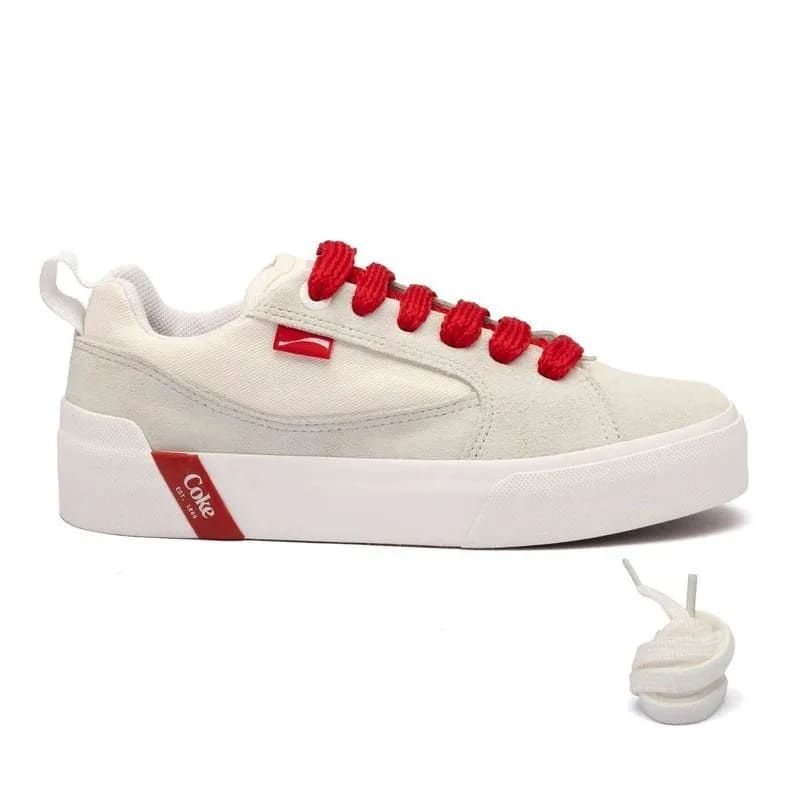Tênis Coca Cola Daytona Ultra Branco/Cinza Feminino Branco/Cinza 1