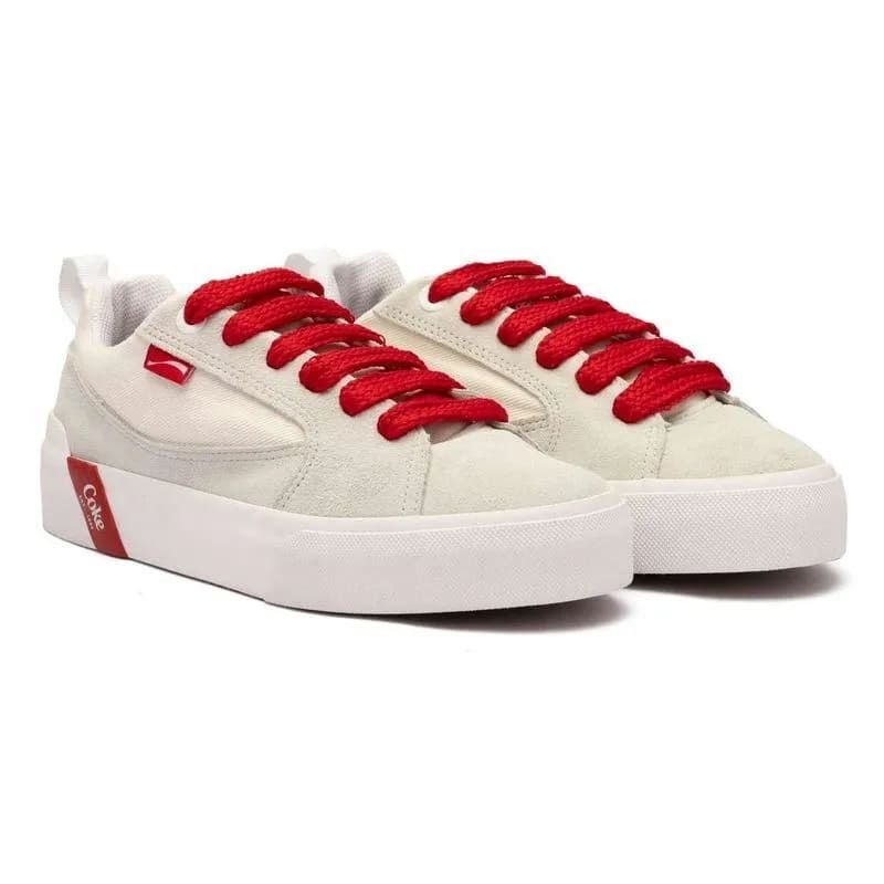 Tênis Coca Cola Daytona Ultra Branco/Cinza Feminino Branco/Cinza 2
