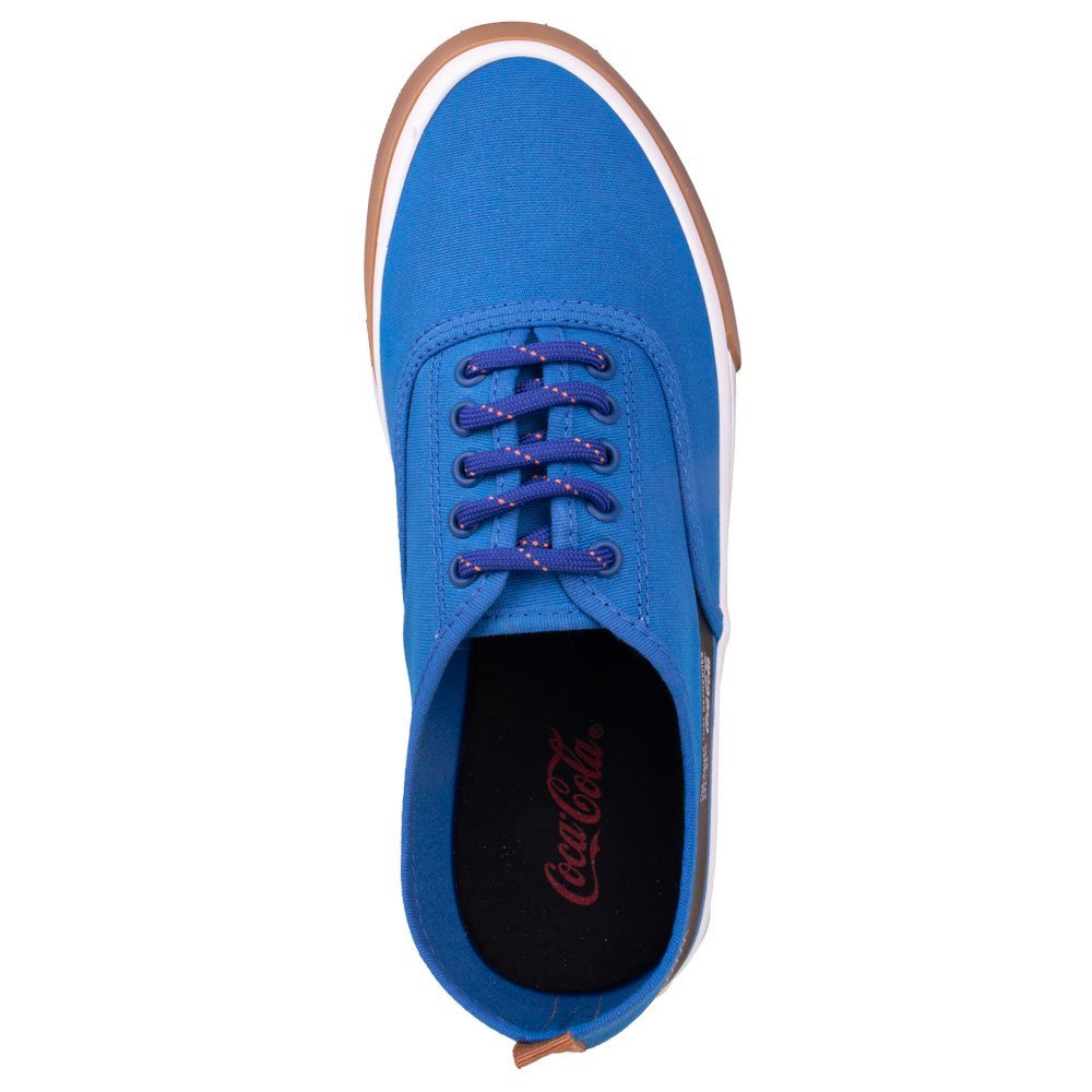 Tênis Coca-Cola Kick Laguna Artic Natural Casual Masculino Azul 2