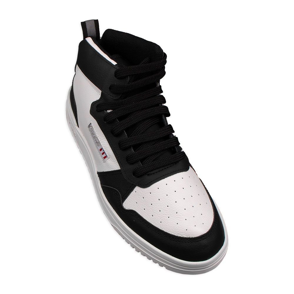 Tênis Coca-Cola March Ray Leather Hi Casual Masculino Branco Branco/Preto 4