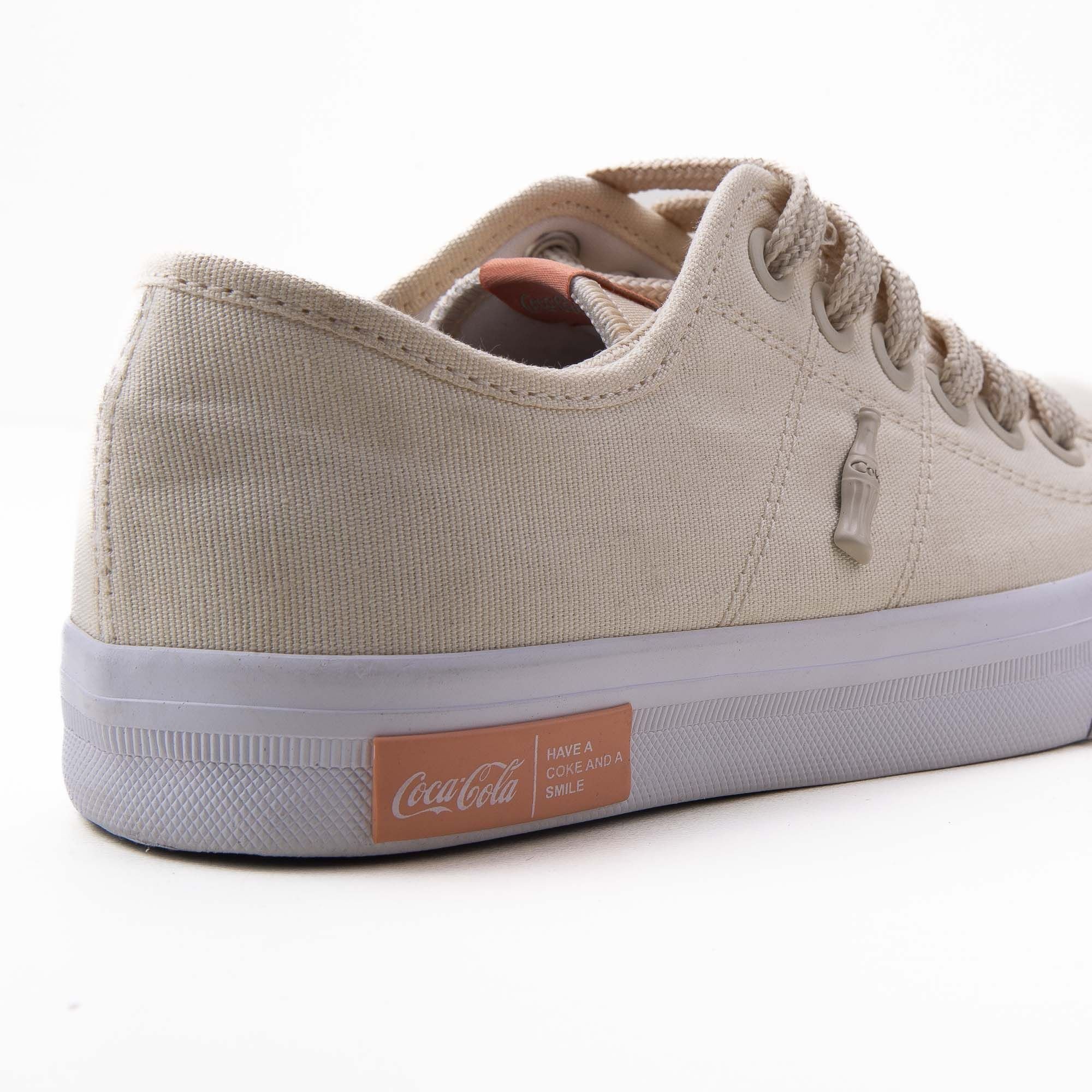 Tênis Coca Cola Miami Canvas Feminino Bege 4
