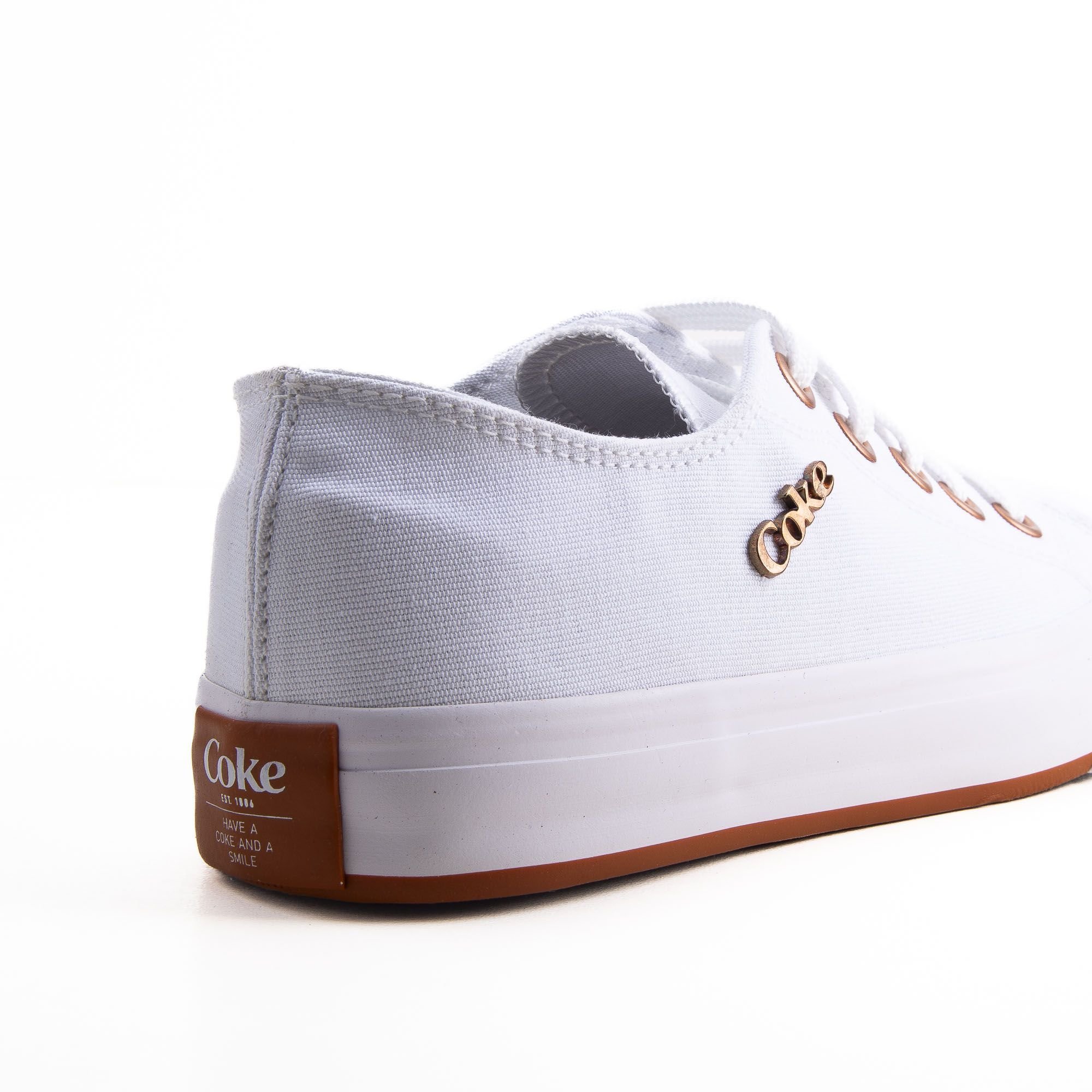 Tênis Coca Cola Sandy Canvas Branco Feminino Branco 4