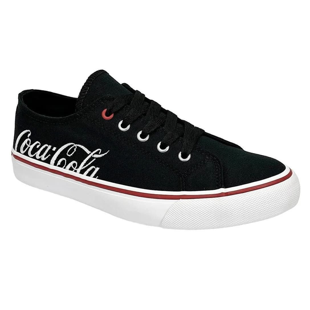 Tênis Coca Cola Wooster Canvas Preto Feminino Preto 2