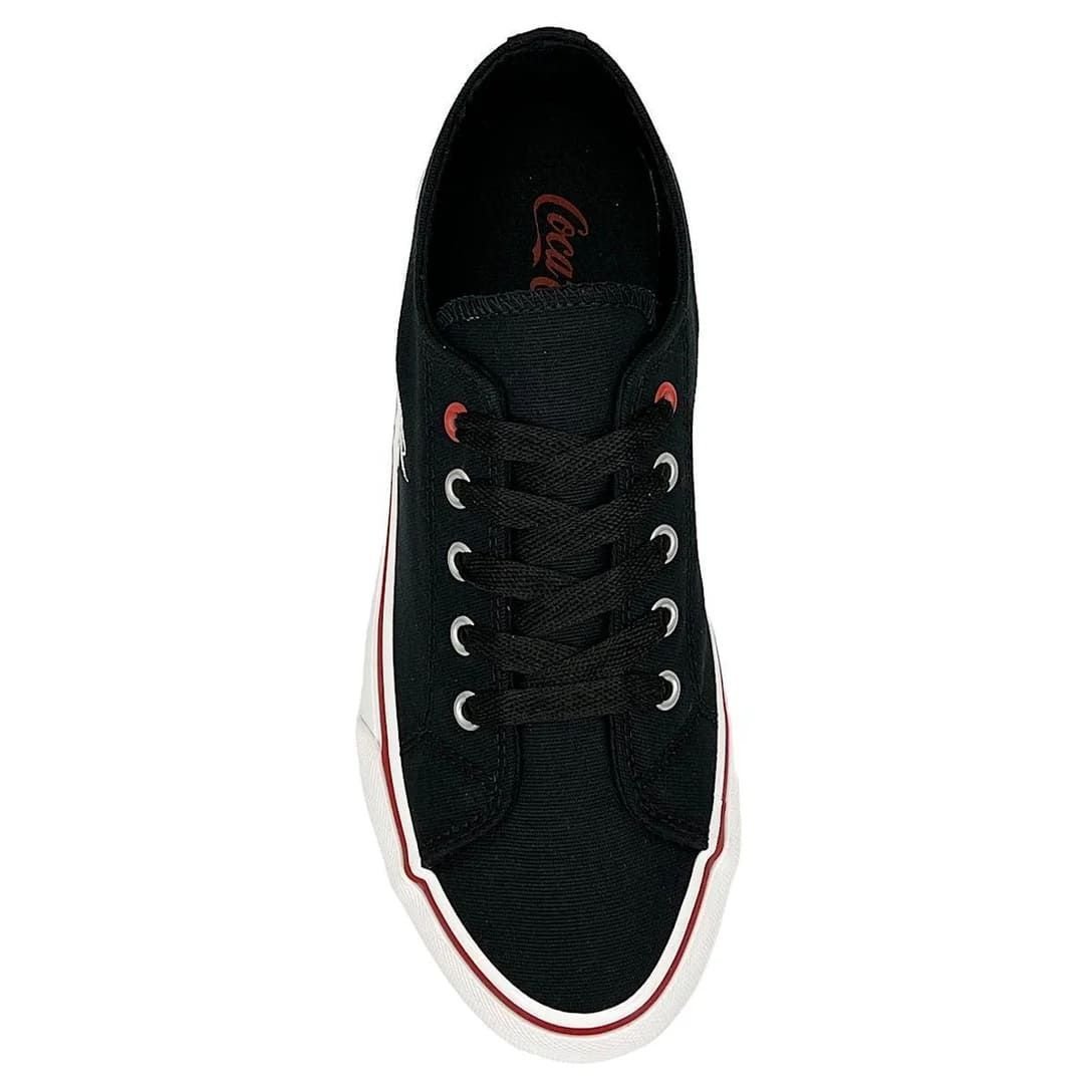 Tênis Coca Cola Wooster Canvas Preto Feminino Preto 3
