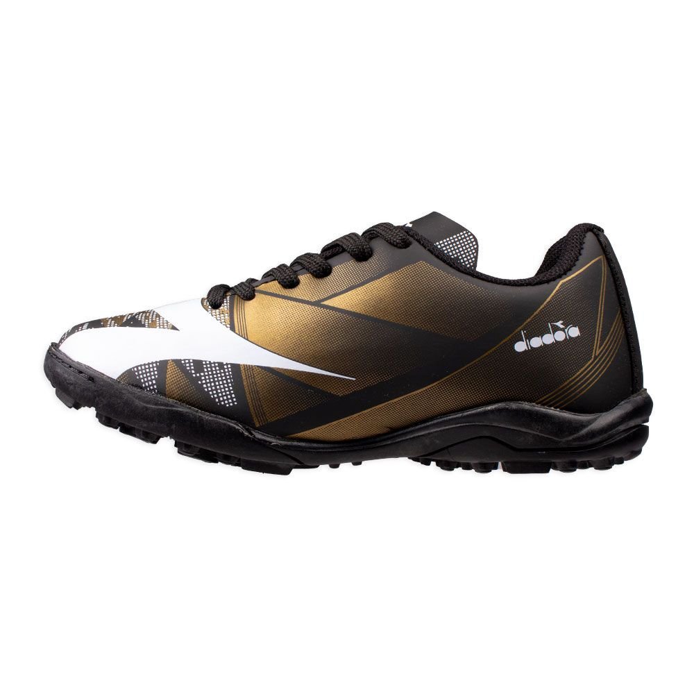 Chuteira Diadora Squadra Ii Infantil Society Preto/Dourado 3