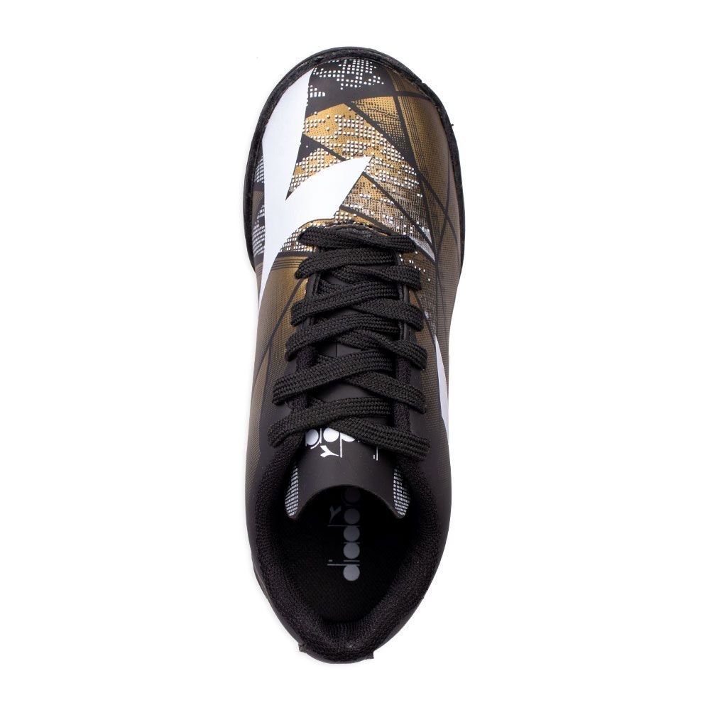 Chuteira Diadora Squadra Ii Infantil Society Preto/Dourado 4