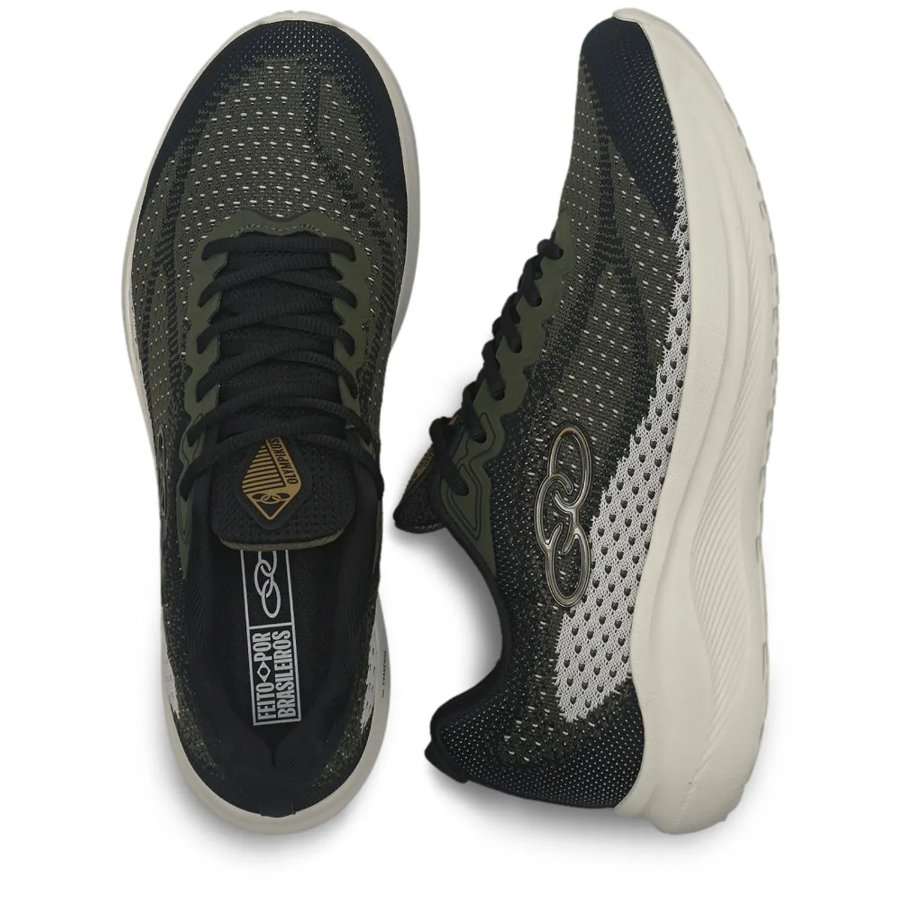 Tênis Olympikus Soma Masculino Preto/Verde Musgo 3