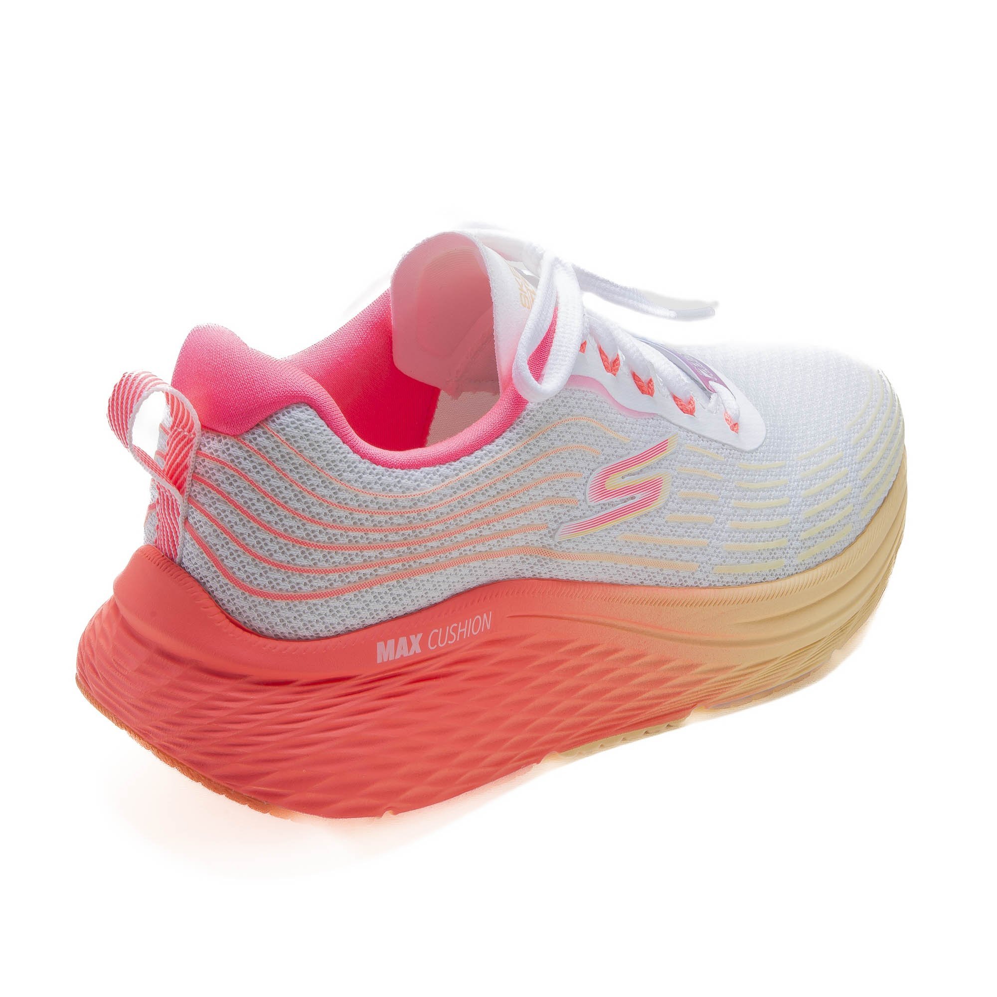 Tênis Skechers Max Cushioning Elite 2.0 Feminino Branco/Laranja 4