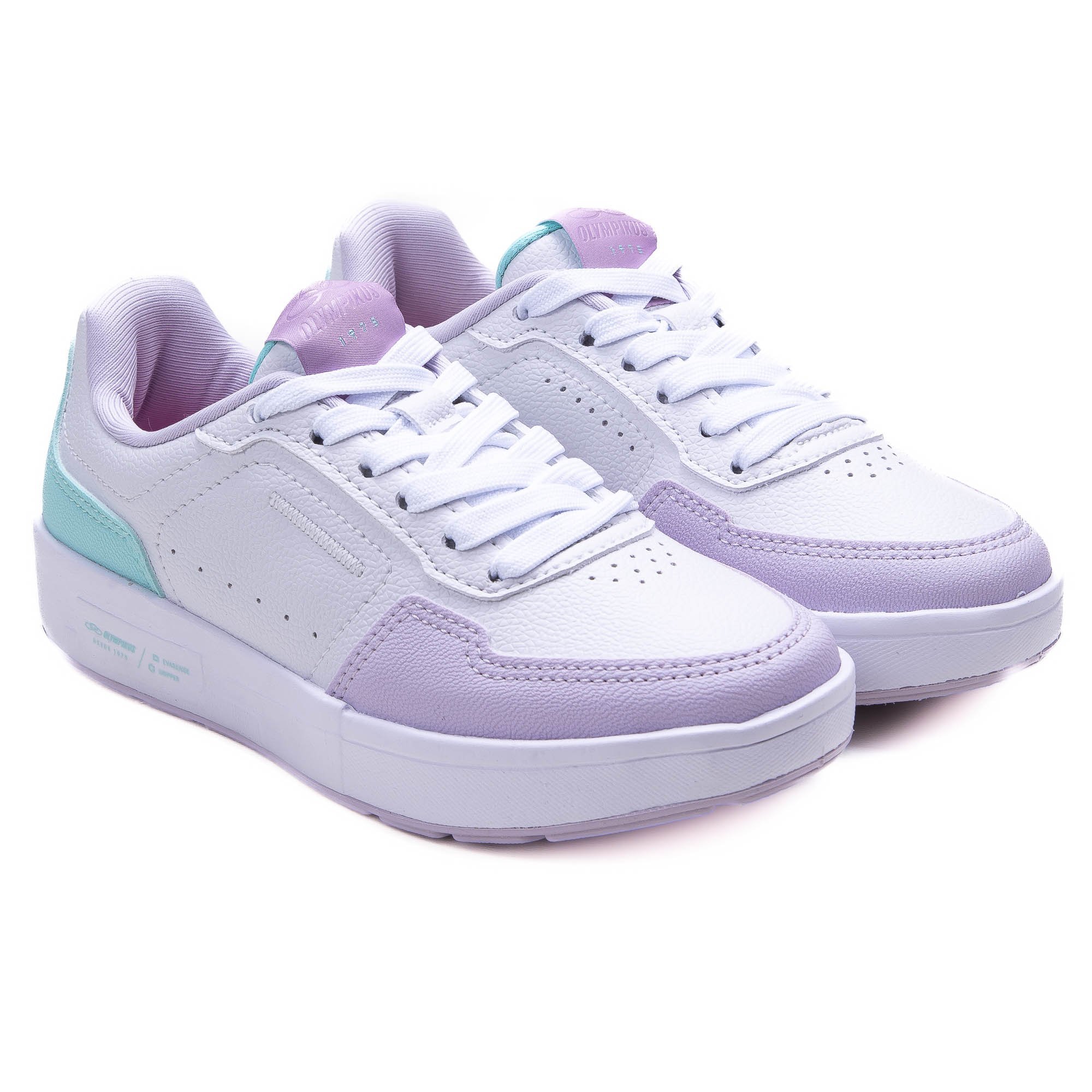Tênis Olympikus Versa Infantil Branco/Lilás/Rosa 5