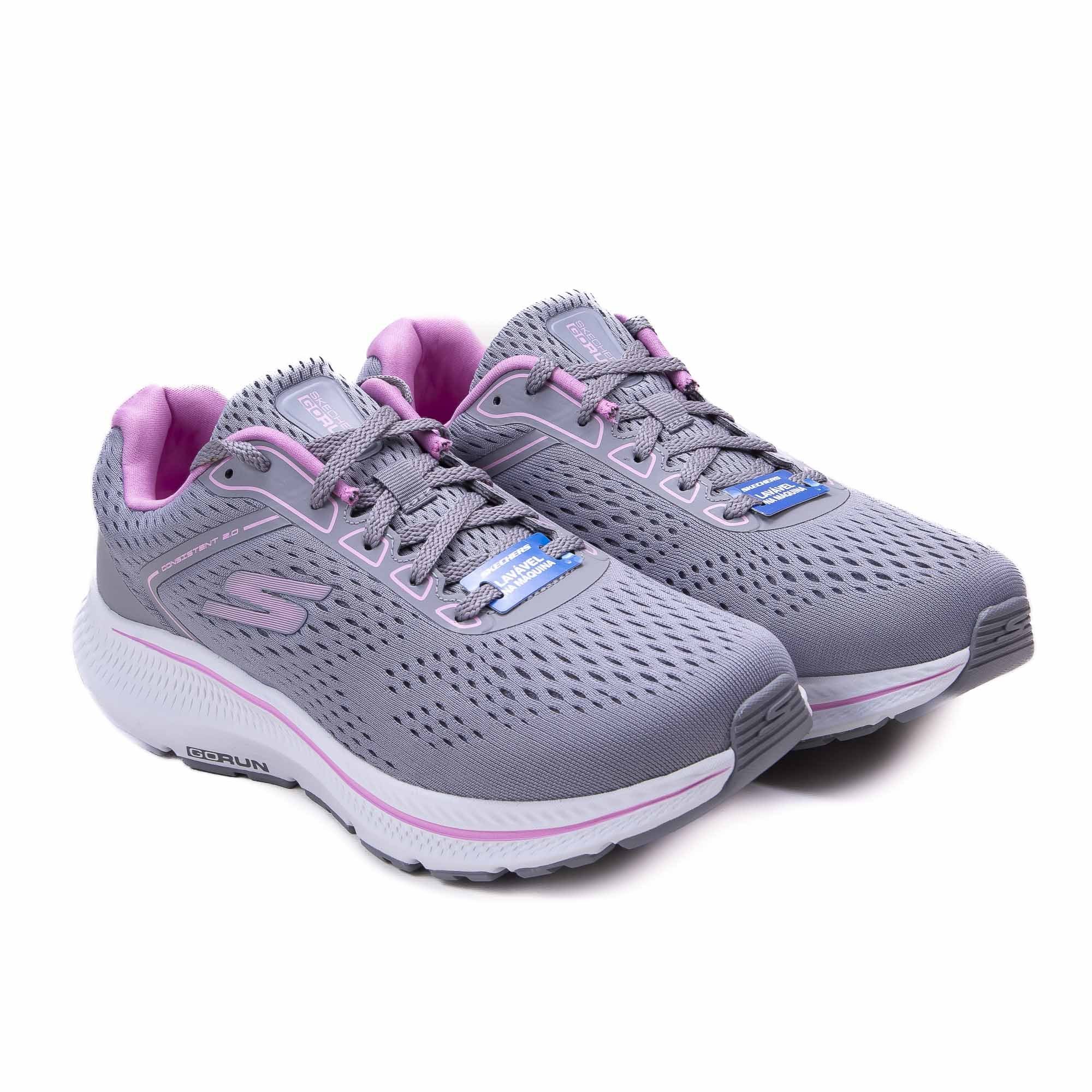 Tênis Skechers Go Run Consistent 2.0 Feminino Cinza 5
