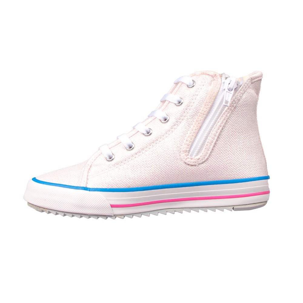 Tênis Diversão Mini Melissa Branco/rosa Branco 3