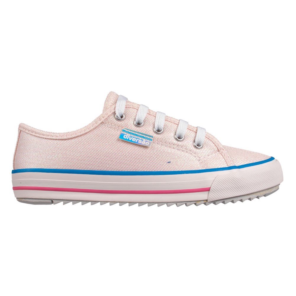 Tênis Diversão Mini Mirela Branco/Rosa