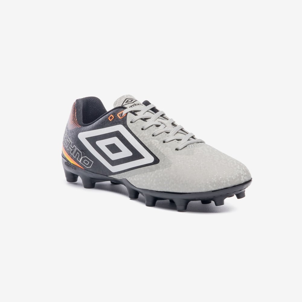 Chuteira Umbro Techno II Campo Cinza 2
