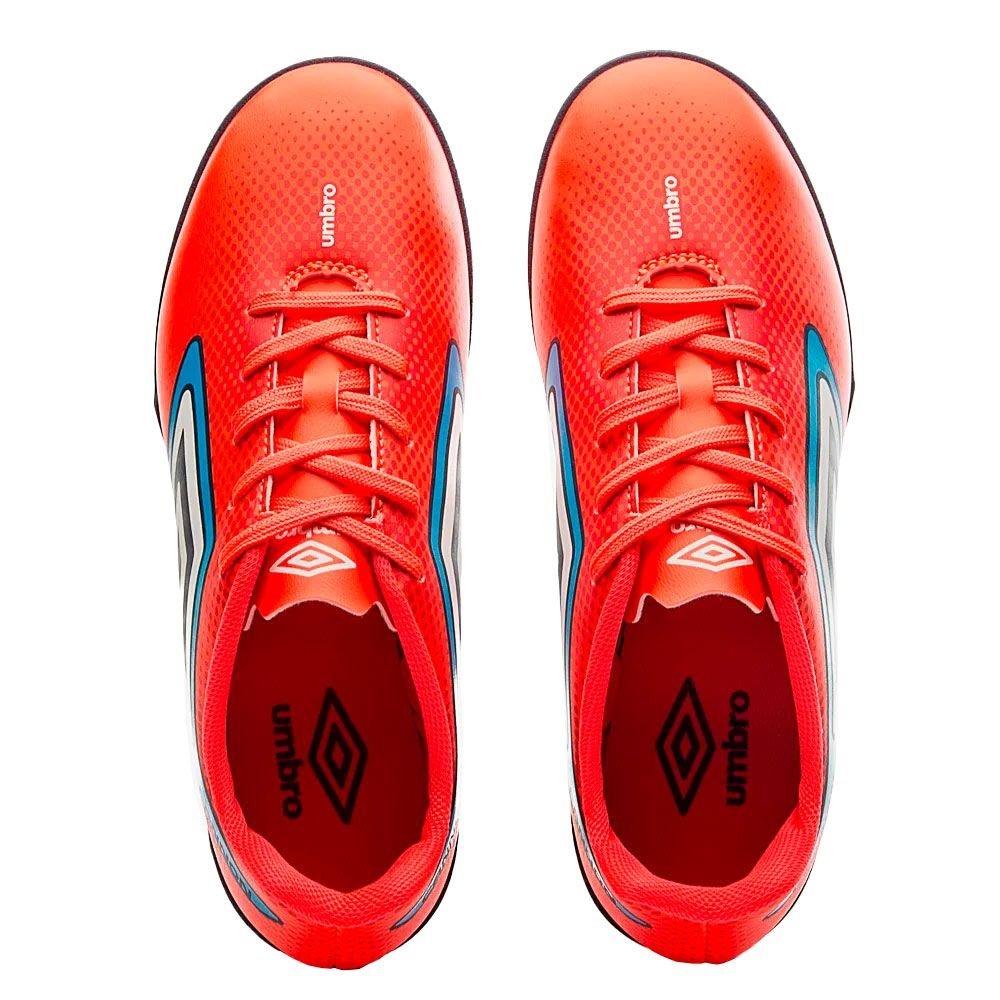 Chuteira Umbro Cannon Society Coral/Vermelha Coral 3