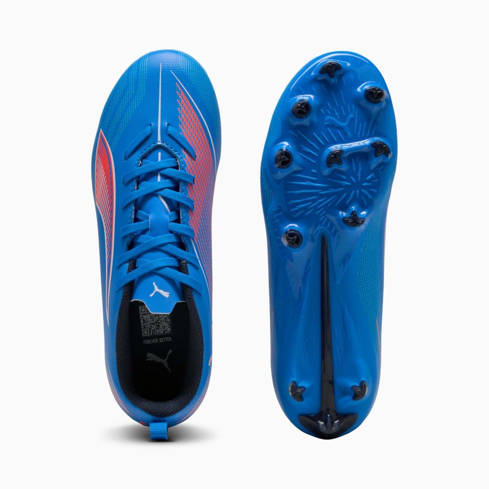 Chuteira Puma Ultra Play 6 Campo Juvenil Azul 4
