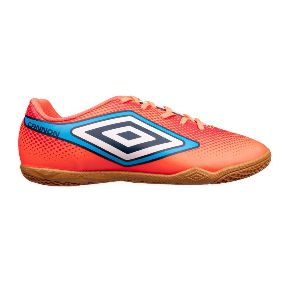 Chuteira Umbro Cannon Futsal Coral/Vermelho