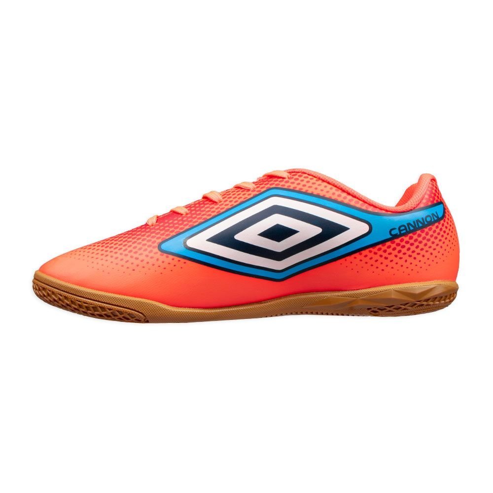 Chuteira Umbro Cannon Futsal Coral/Vermelho Laranja 3