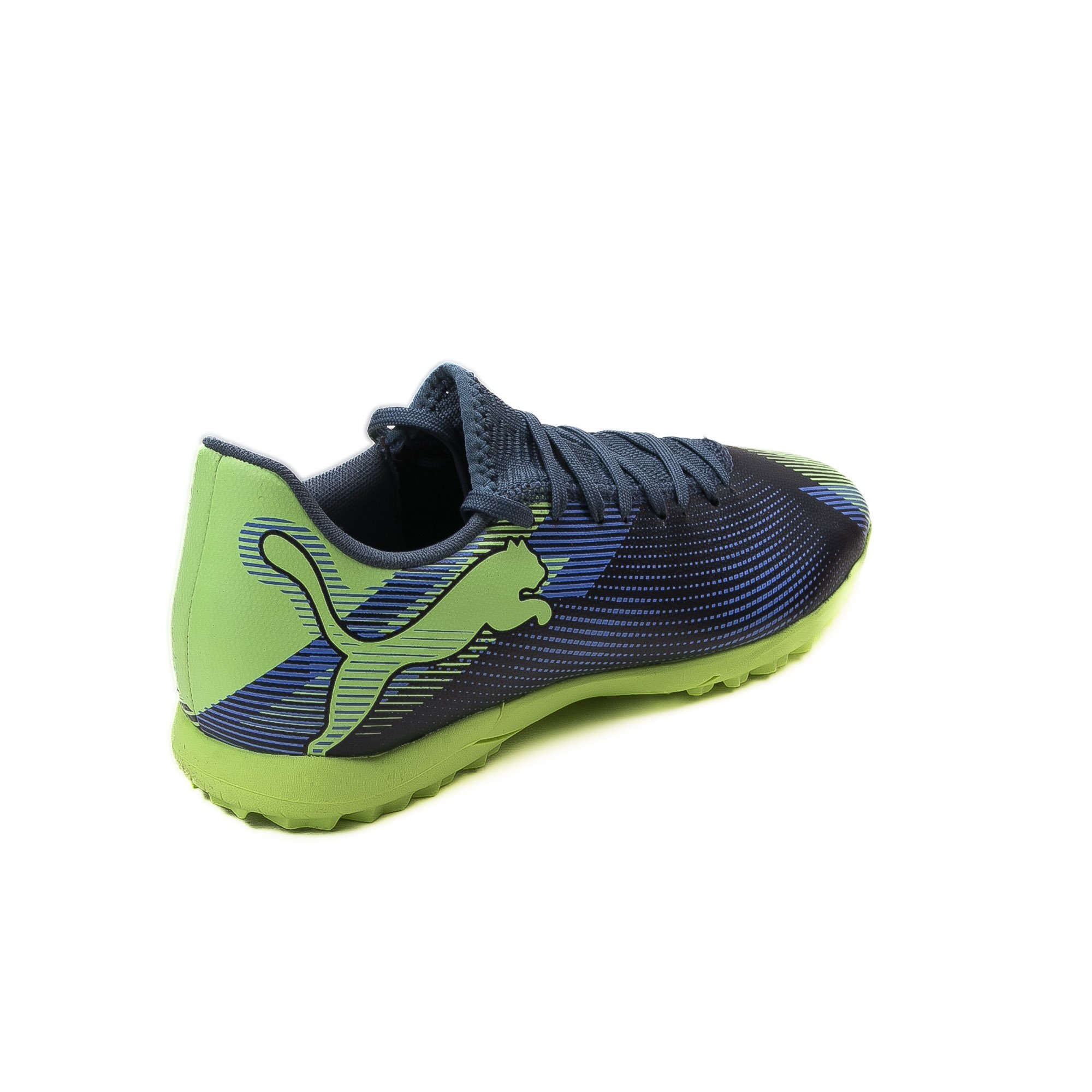 Chuteira Puma Future 7 Play Society Masculina Azul/Verde 4