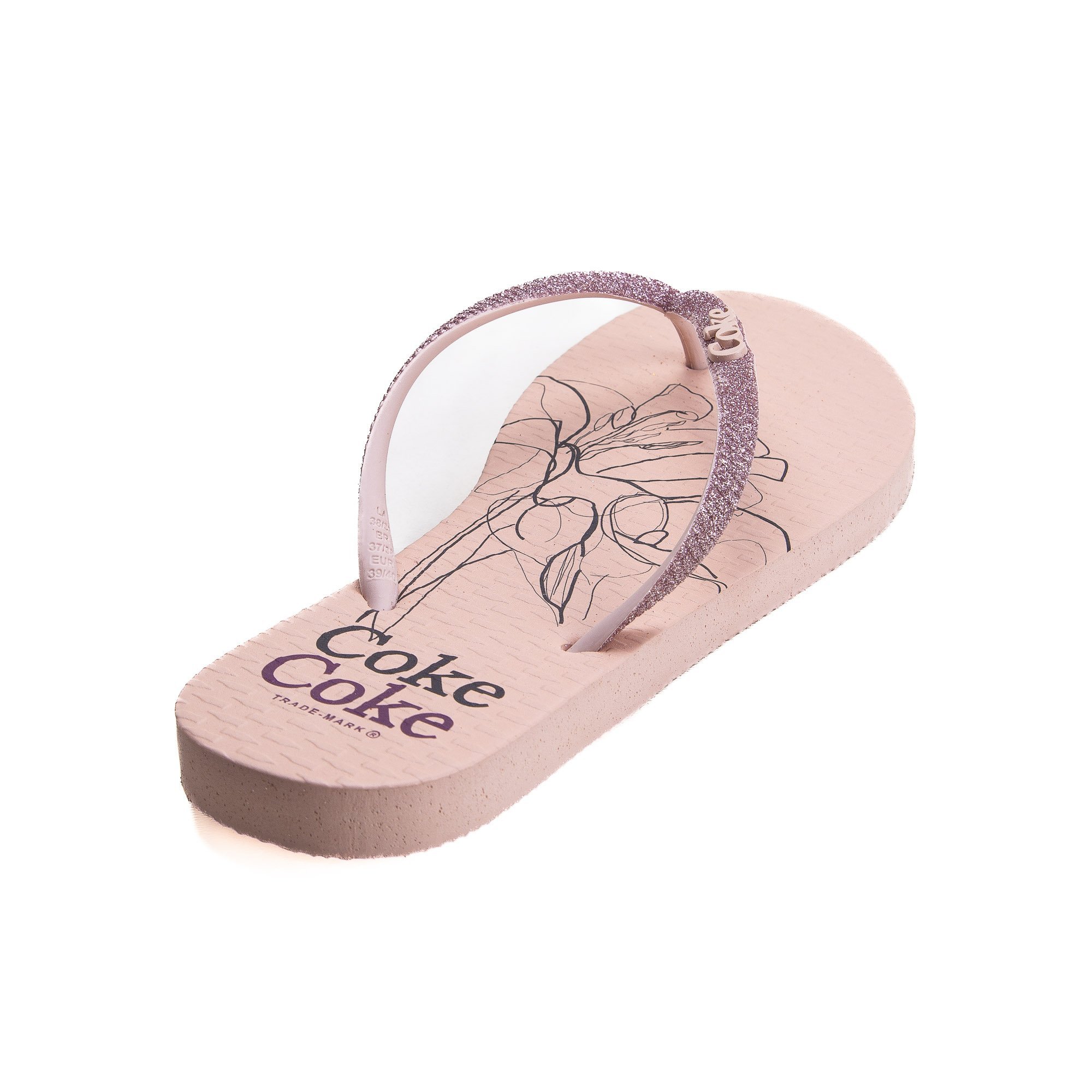 Chinelo Coca Cola Versalhes Feminino Rosa 4