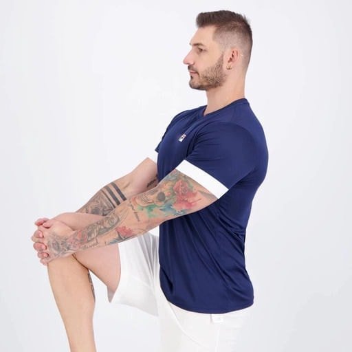 Camiseta Fila Player F-Box II Masculina Azul 3