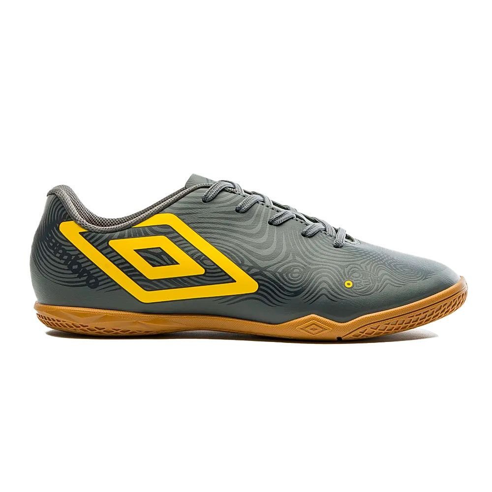 Chuteira Umbro Orbit Futsal Grafite/Amarelo Grafite 2
