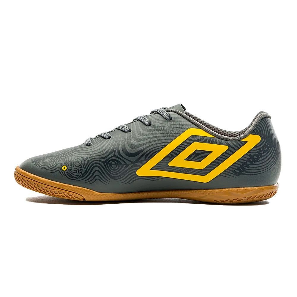 Chuteira Umbro Orbit Futsal Grafite/Amarelo Grafite 4