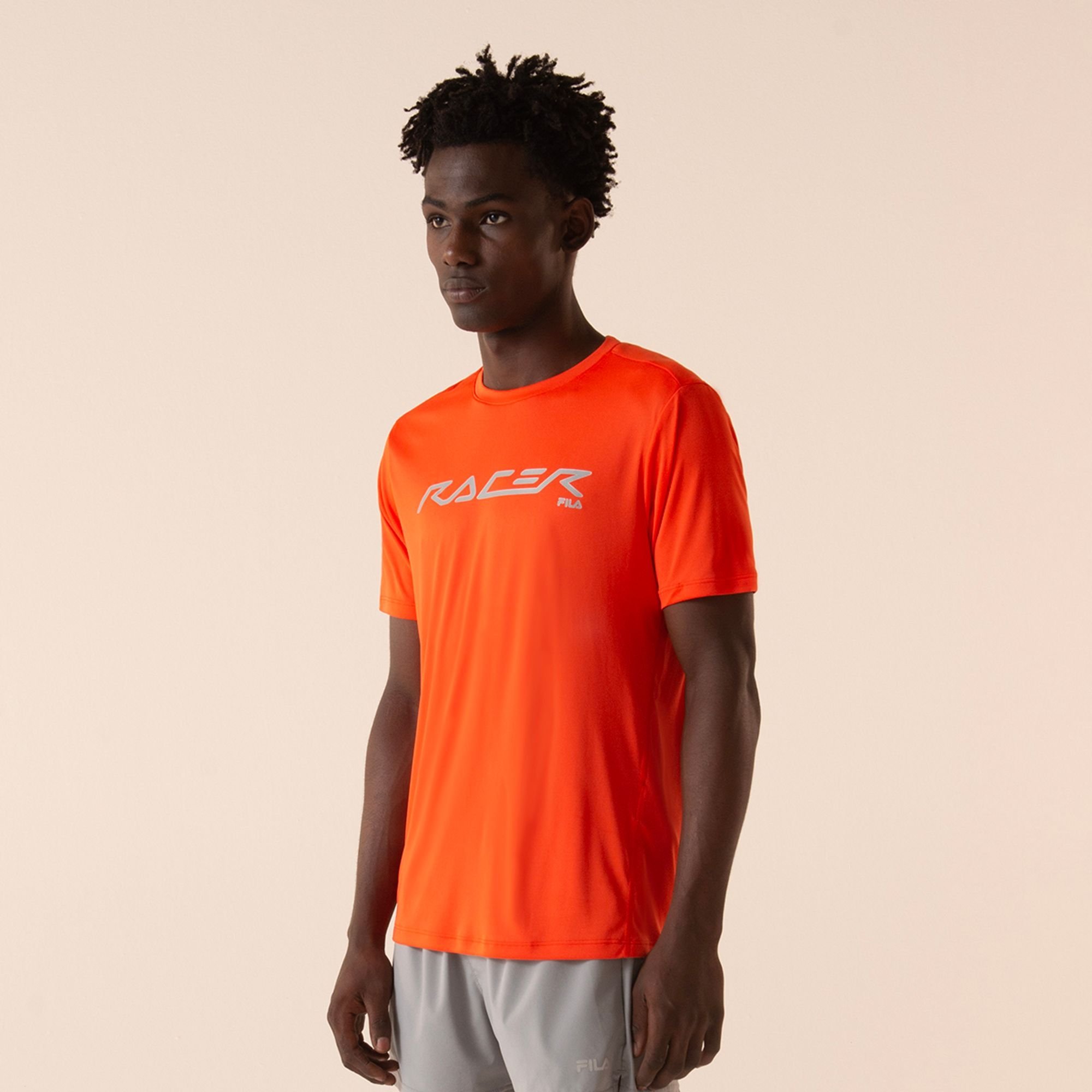 Camiseta Fila Reflective Core Run Masculina Laranja 3