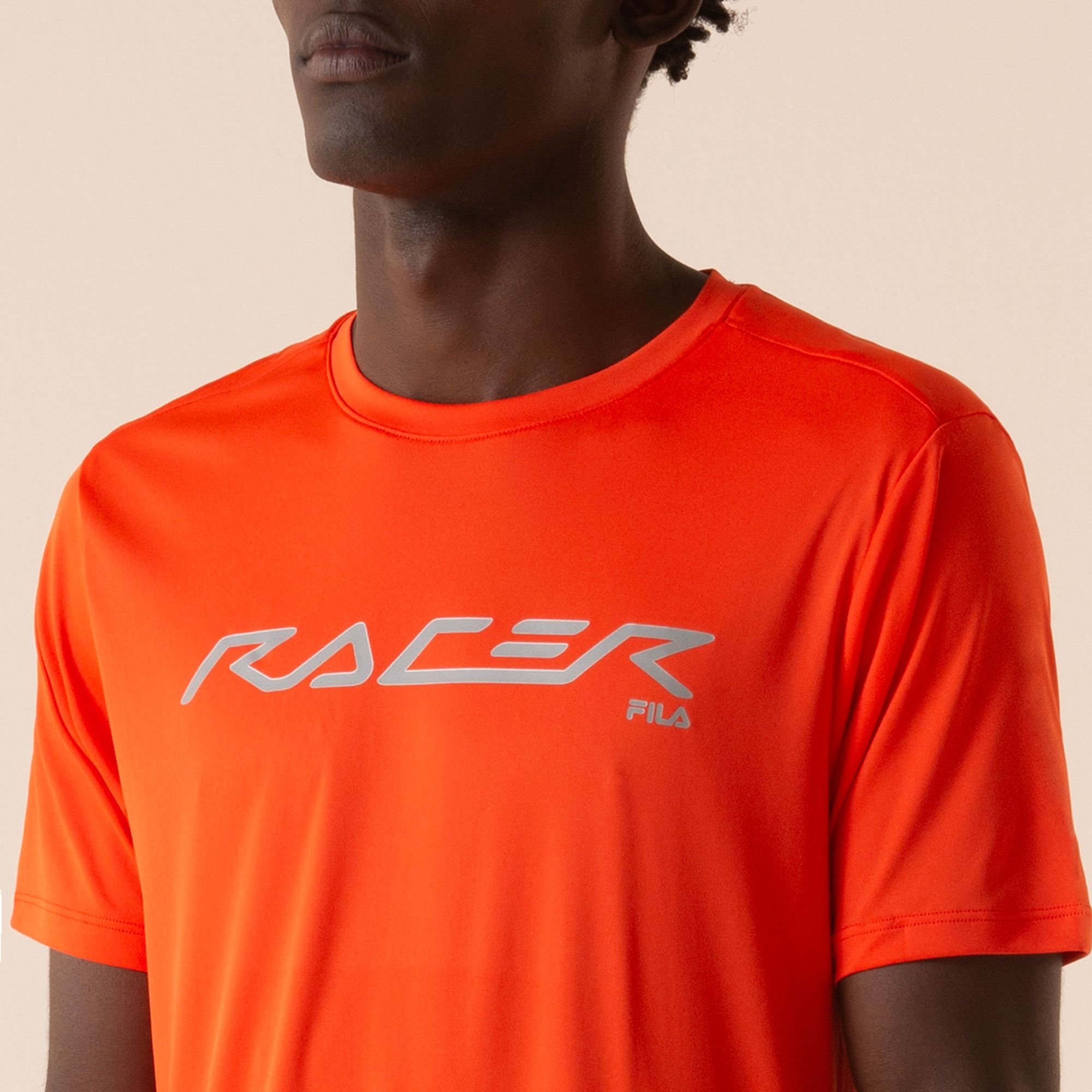 Camiseta Fila Reflective Core Run Masculina Laranja 4