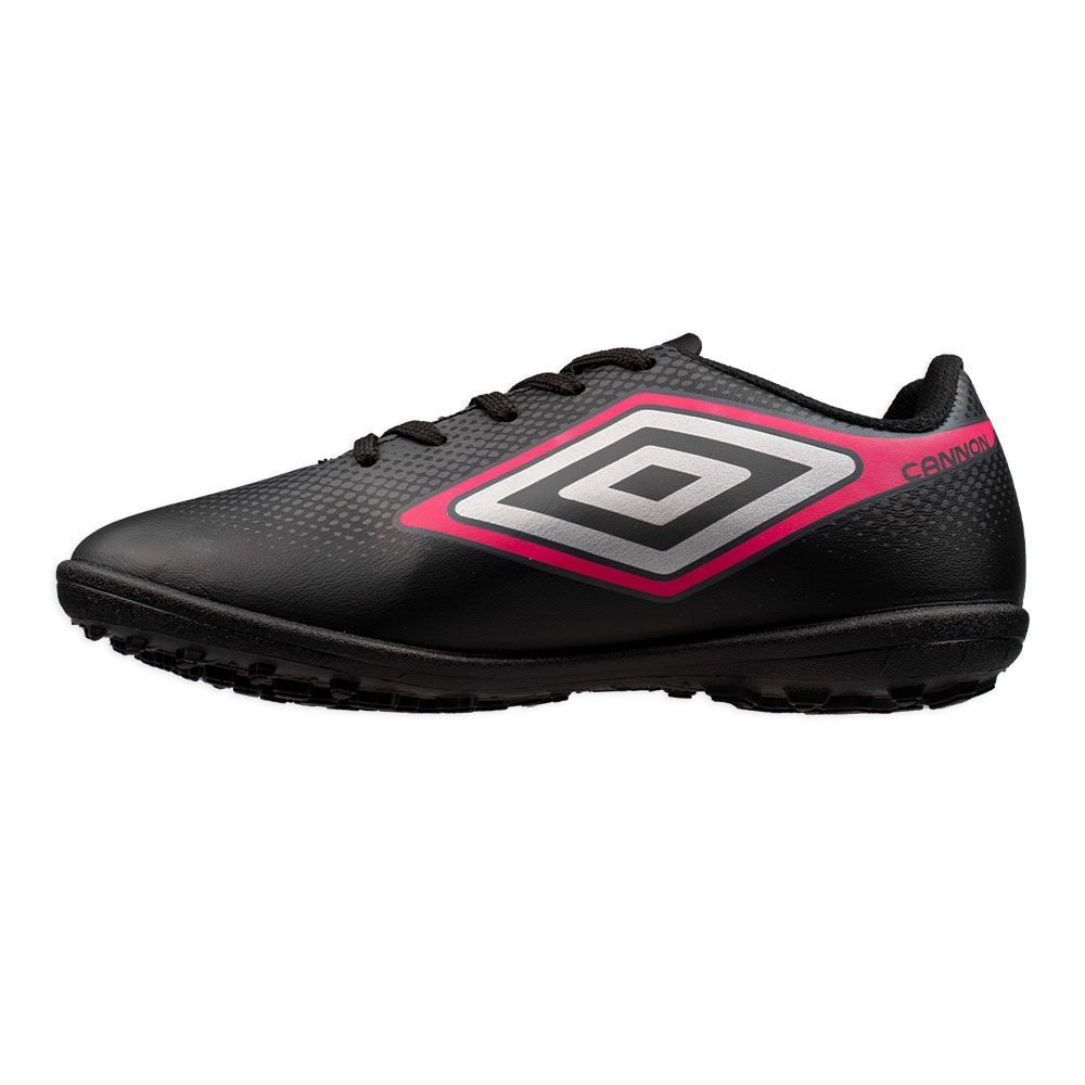 Chuteira Umbro Cannon Society Infantil Preto/Rosa Preto 3