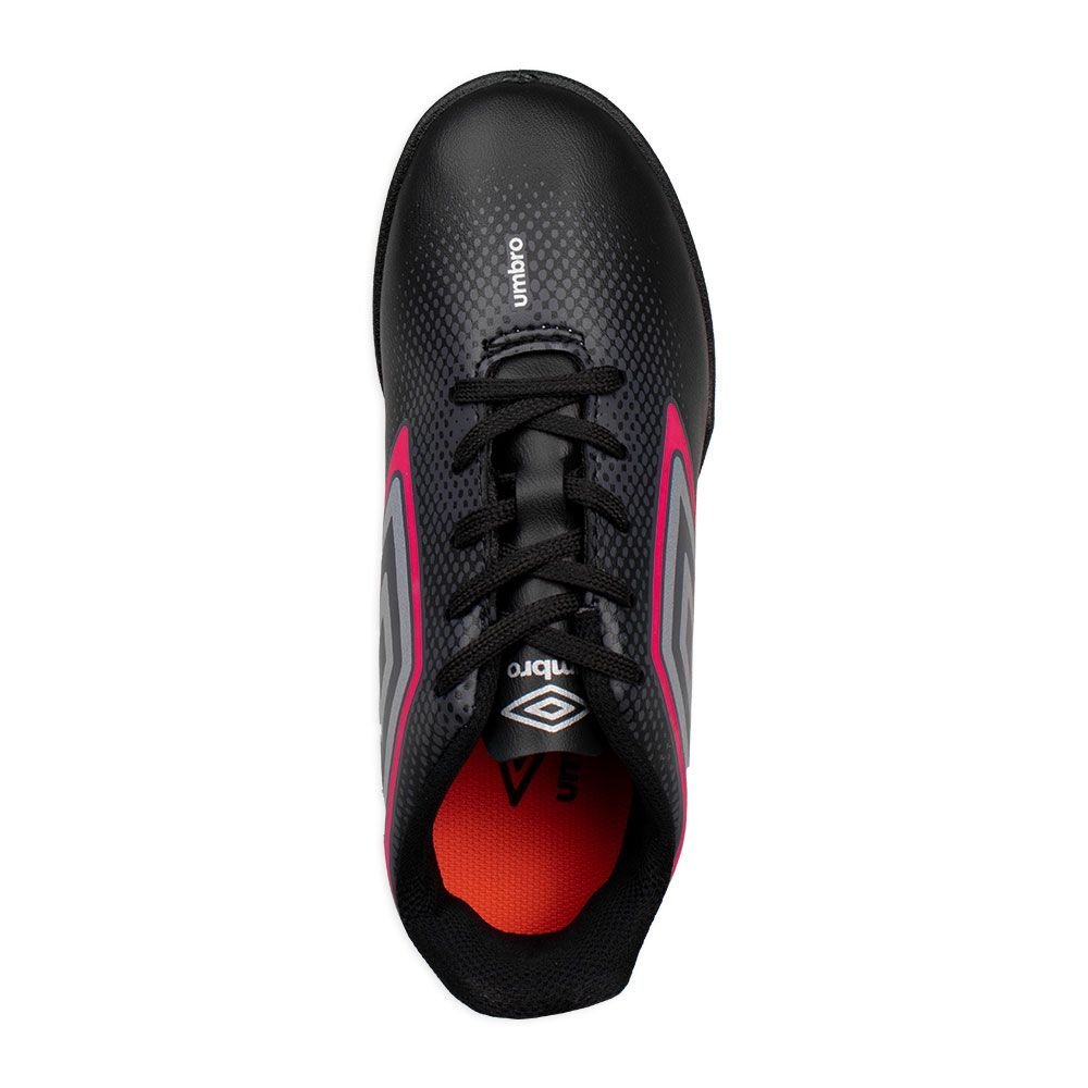 Chuteira Umbro Cannon Society Infantil Preto/Rosa Preto 4