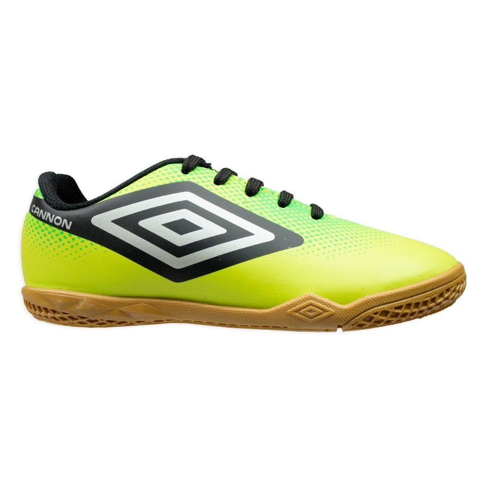 Chuteira Umbro Cannon Jr Futsal Verde Limão
