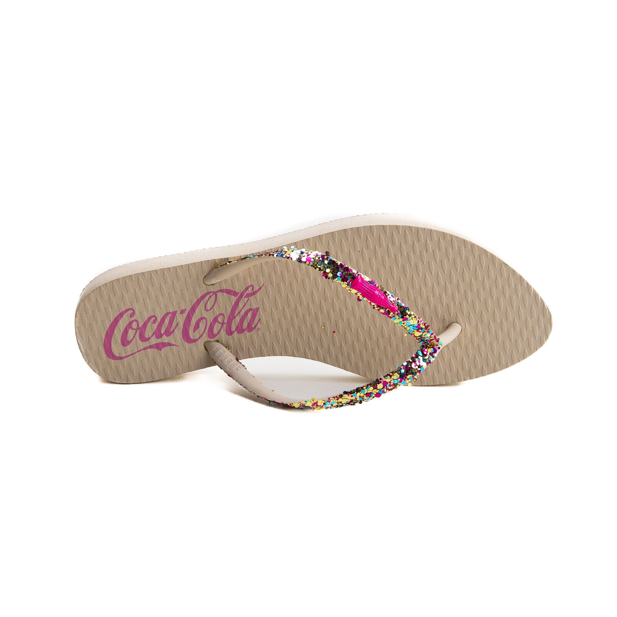 Chinelo Coca Cola Aloha Feminino Off White 3