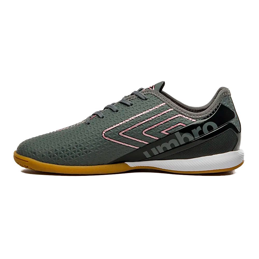 Chuteira Umbro Chrome Futsal Cinza/Rosa 3
