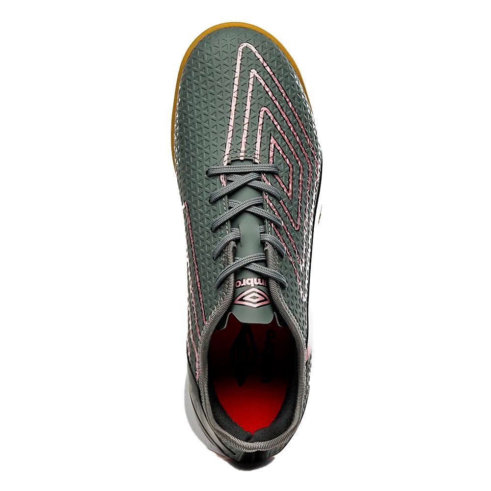 Chuteira Umbro Chrome Futsal Cinza/Rosa 4