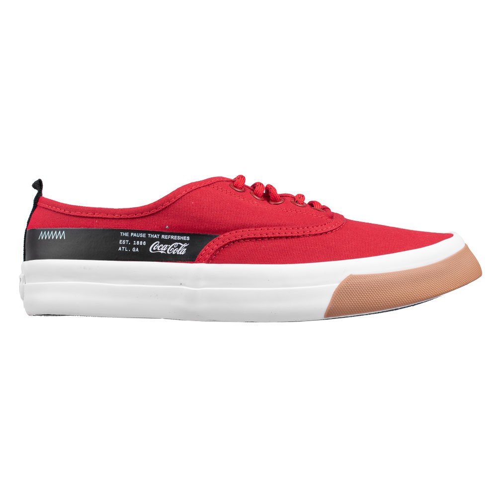 Tênis Coca-Cola Kick Laguna Vermelho Natural Casual Feminino
