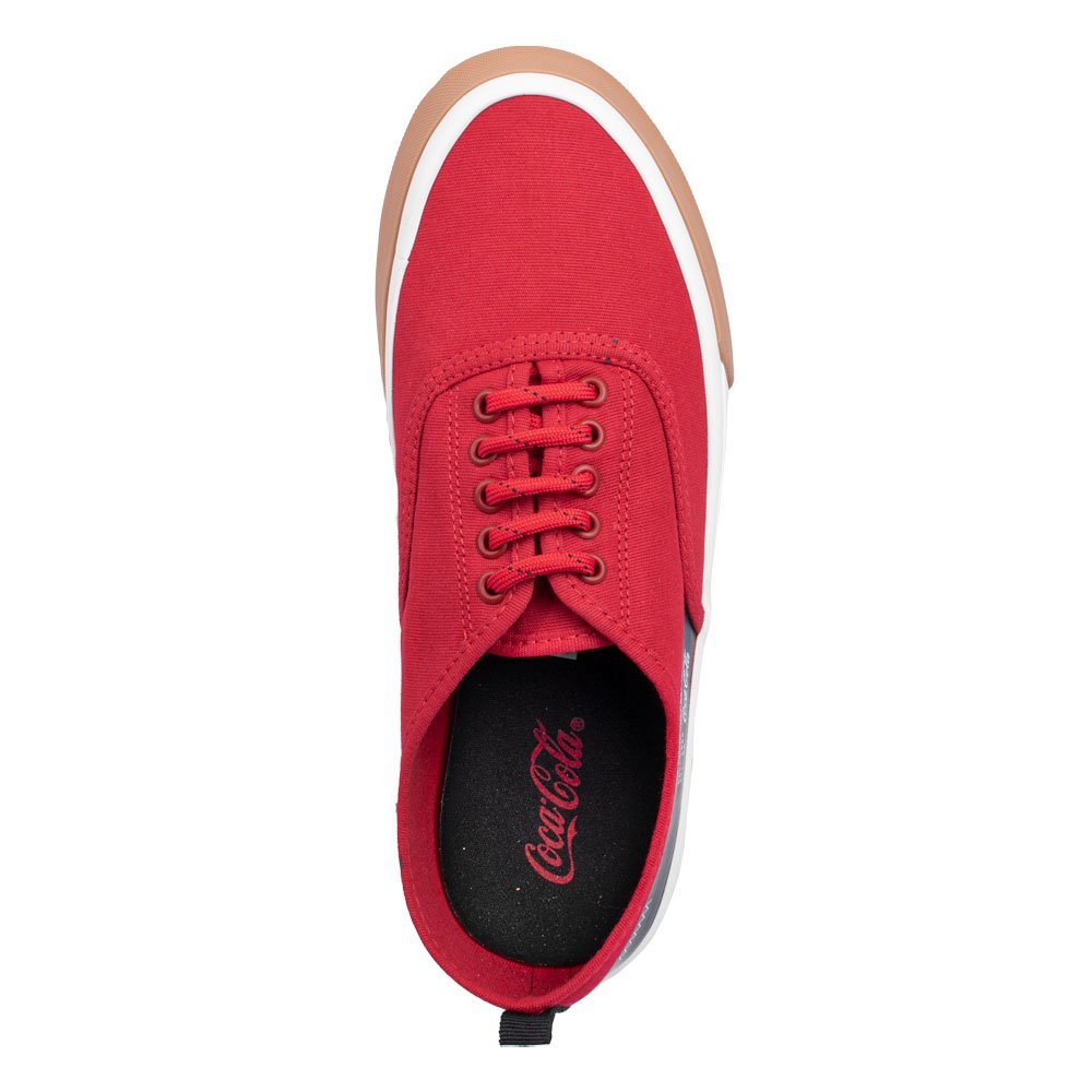 Tênis Coca-Cola Kick Laguna Vermelho Natural Casual Feminino Vermelho 2