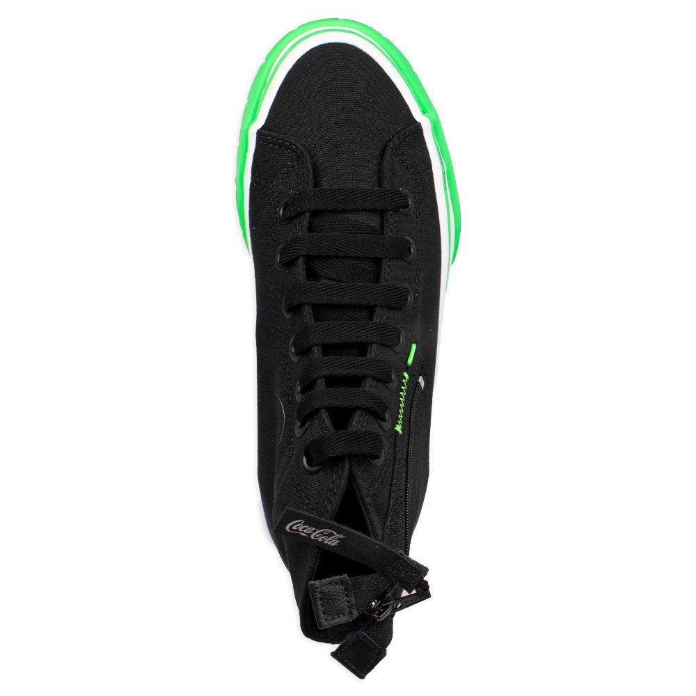 Tênis Coca Cola Broadway Atl.Zípper Preto Limão Feminino Preto 2