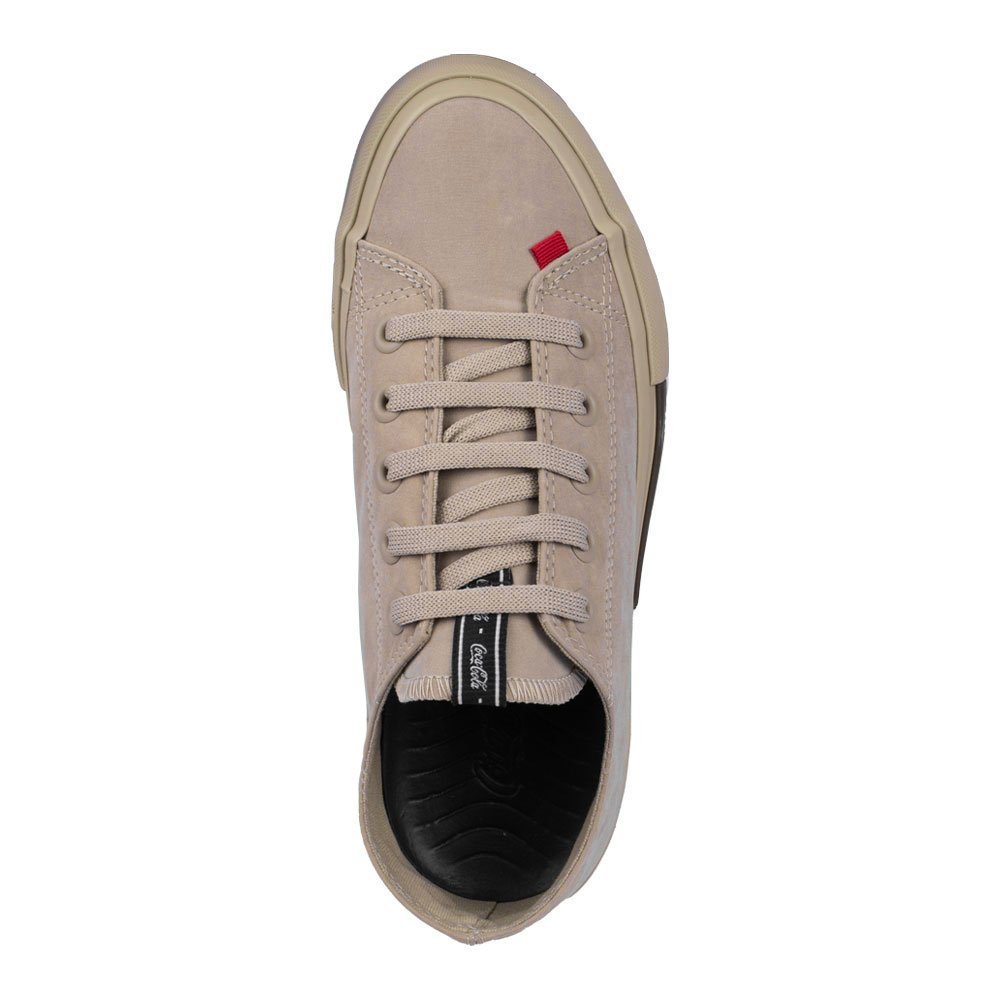 Tenis Coca Cola Daytona Suede Caqui Feminino Nude 2
