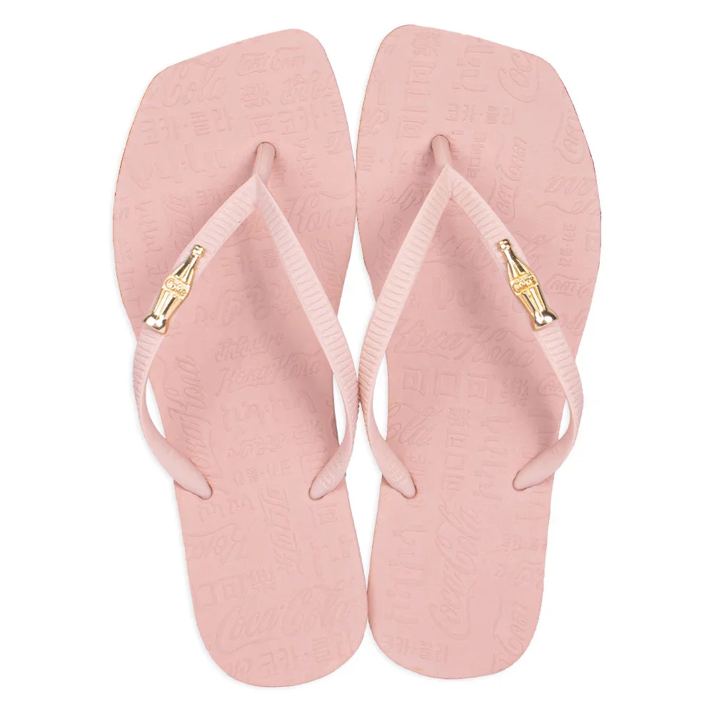 Chinelo Coca Cola Square Sandal II Feminino Rosê Claro