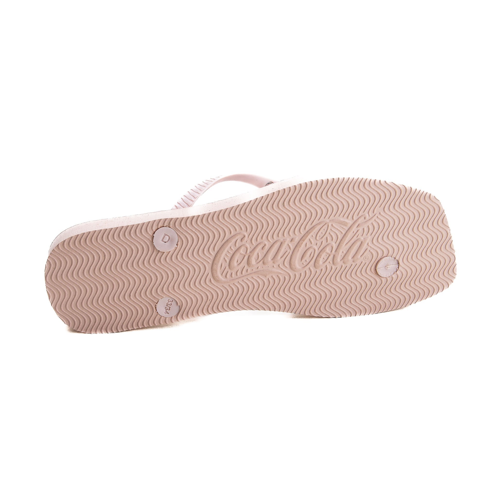 Chinelo Coca Cola Square Resort Hibiscus Feminino Rosa Rosa 3