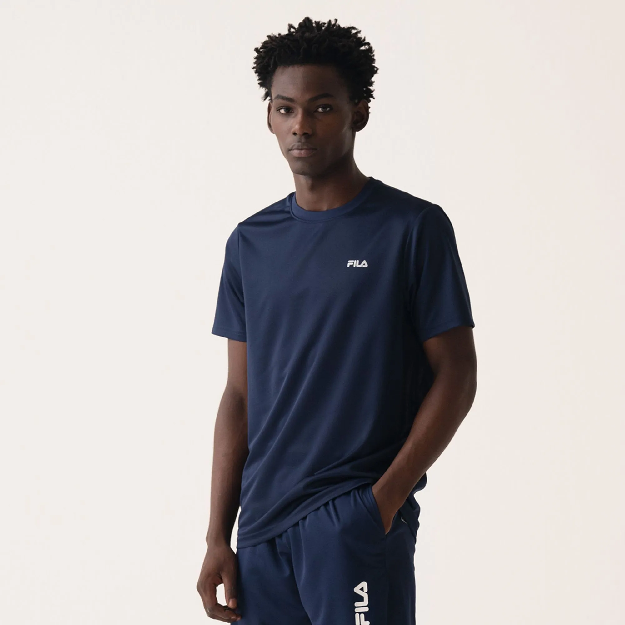 Camiseta Fila Basic Sports II Masculina Azul 2