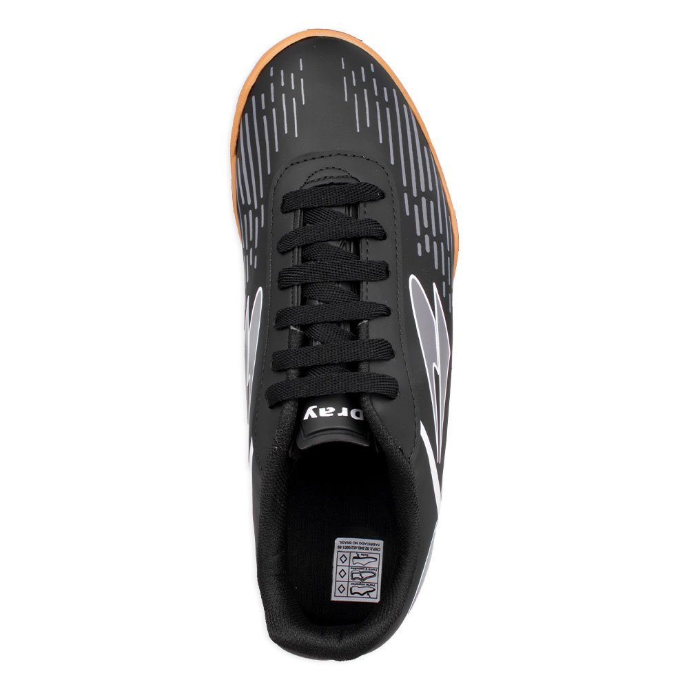 Chuteira Dray Futsal 328 Preto Preto 2