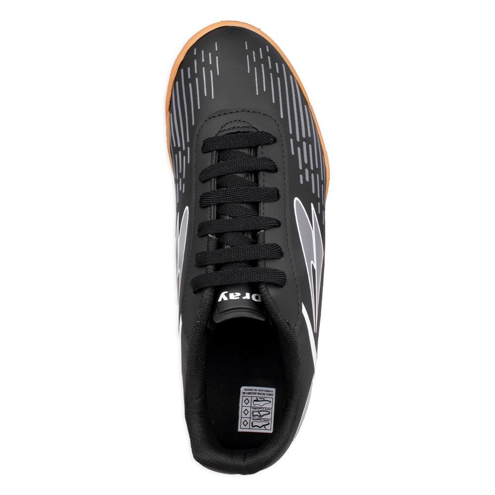 Chuteira Dray Futsal 328 Preto Preto 6