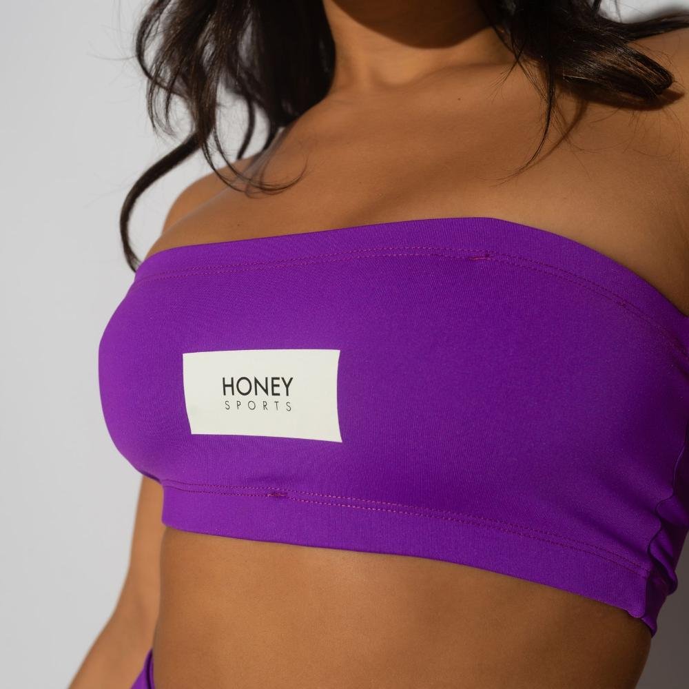 Top Fitness Roxo Assimétrico Honey Sports - Honey Be Roxo / Purple 
