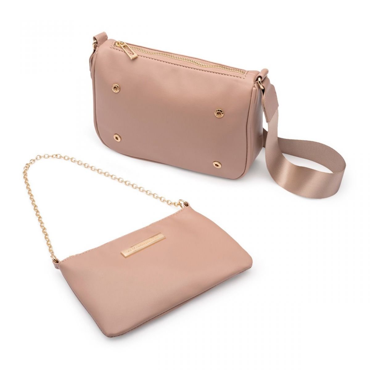 Bolsa 2 Em 1 Modular Bege Bege 4