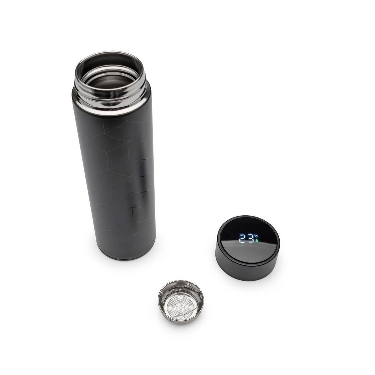 Garrafa Térmica Geométrica Preta Preto 2