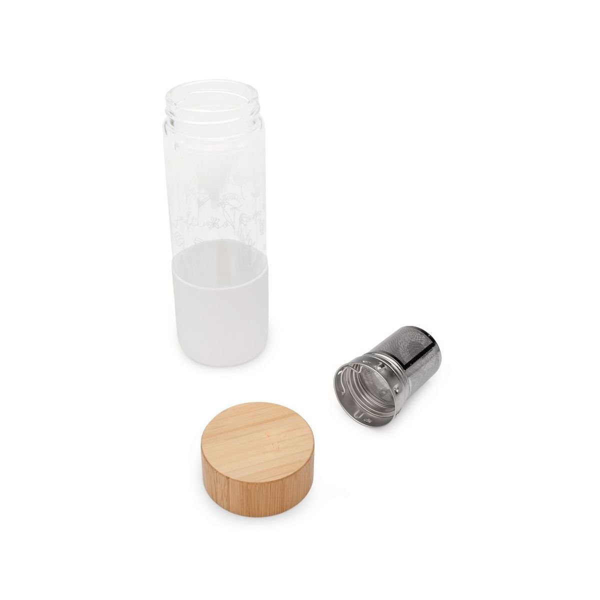 Garrafa Com Infusor Se Cuidar Bege 2