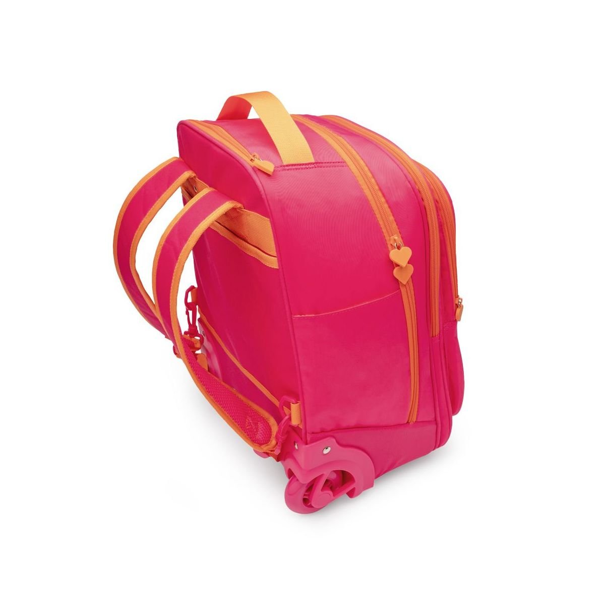 Mochila rodinha rosa glitter adesivos Rosa 2